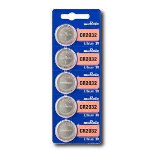 Pile CR2032 Murata | Blister de 5 piles Lithium