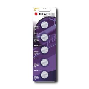 Pile CR2032 AgfaPhoto | Blister de 5 piles Lithium