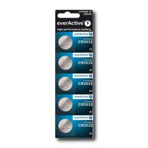 Pile CR2032 Everactive | Blister de 5 piles Lithium