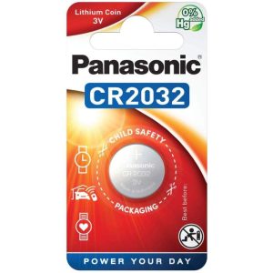 Pile CR2032 Panasonic | Blister de 1 à 6 Piles Lithium