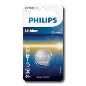 Pile CR2032 Philips | Blister de 1 à 6 piles Lithium