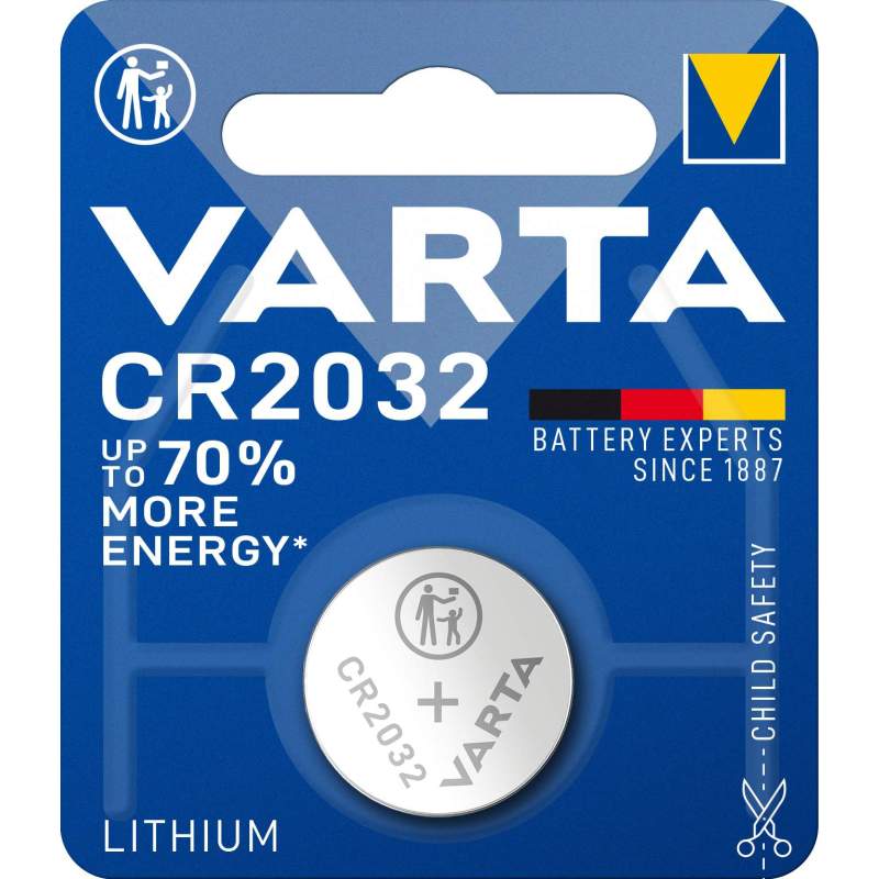 Blister de 1 pile Lithium DURACELL CR2032 DL2032 3V 3 volt