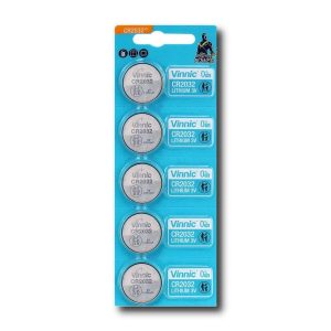 Pile CR2032 Vinnic | Blister de 5 piles Lithium